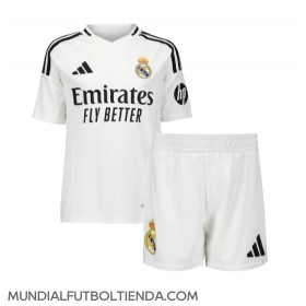 Camiseta Real Madrid Kylian Mbappe #9 Primera Equipación Replica 2024-25 para niños mangas cortas (+ Pantalones cortos)